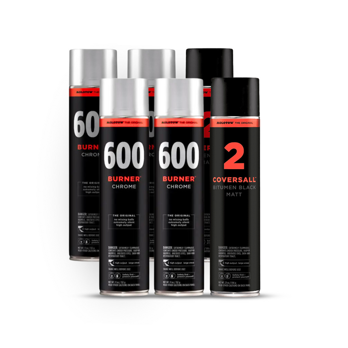 Molotow Burner Chrome and Coversall  Pack