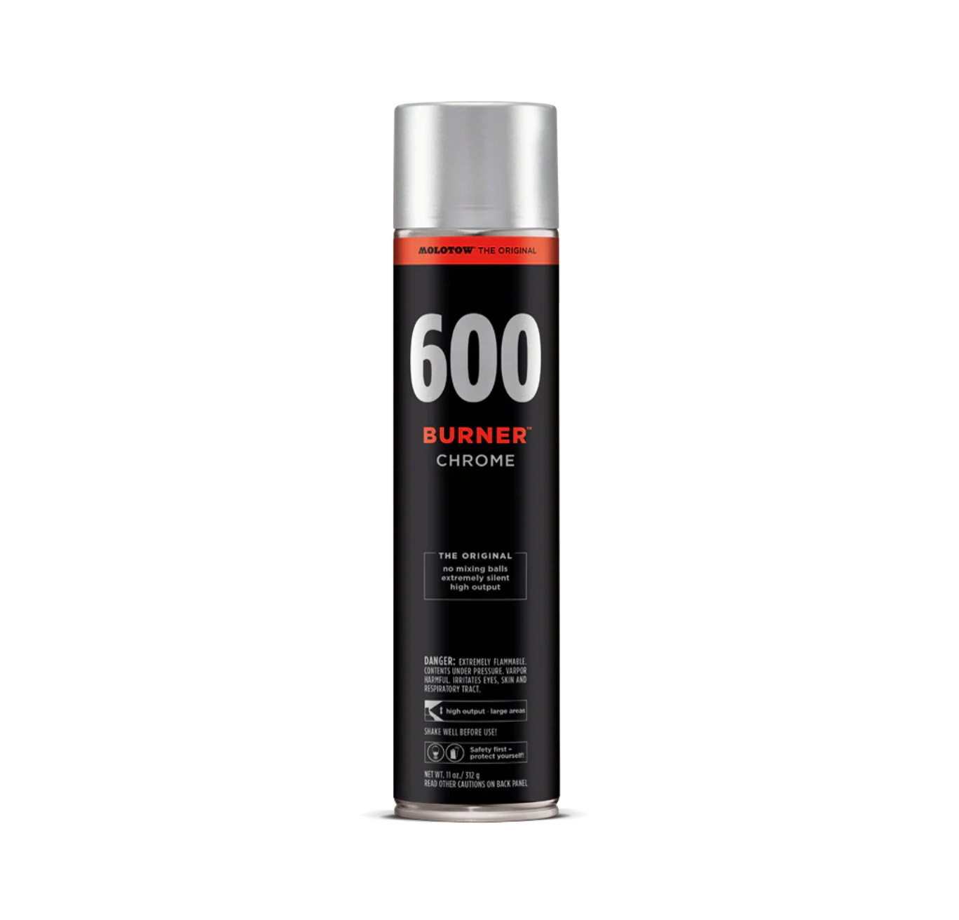 Molotow Burner Chrome high-gloss mirror chrome spray paint can