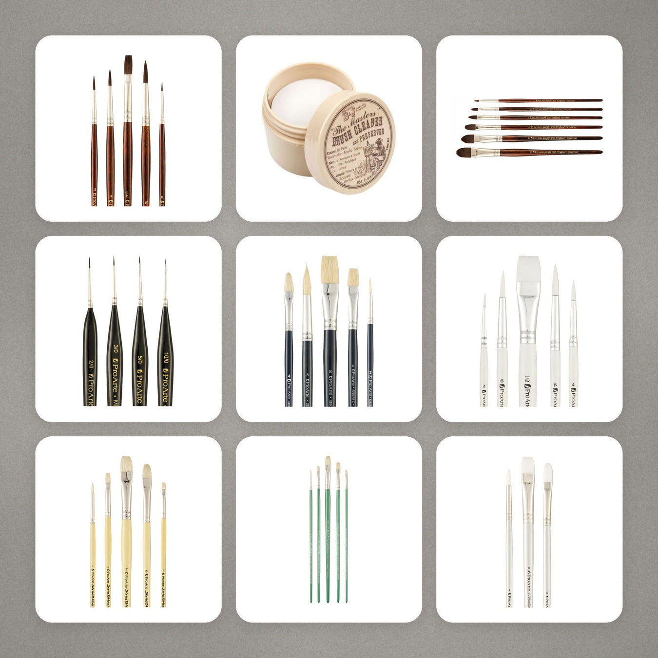 Acrylic Brushes at Graffiti Gallery