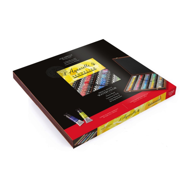 Sennelier Watercolour Display Box Set 100 x 10ml Tubes Closed