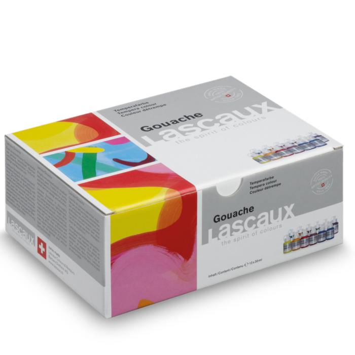 Lascaux Gouache Set of 12 x 30ml Bottles box