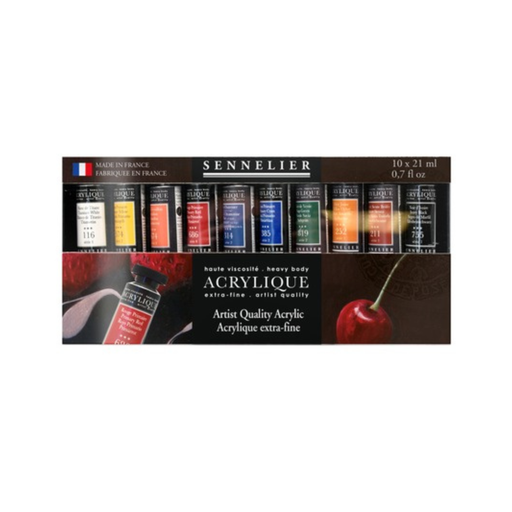 Sennelier Artists Acrylic Set 10 x 21ml Tubes