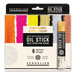 Sennelier Artists Oil Sticks Set of 6 x 38ml Fluorescent and Metallic