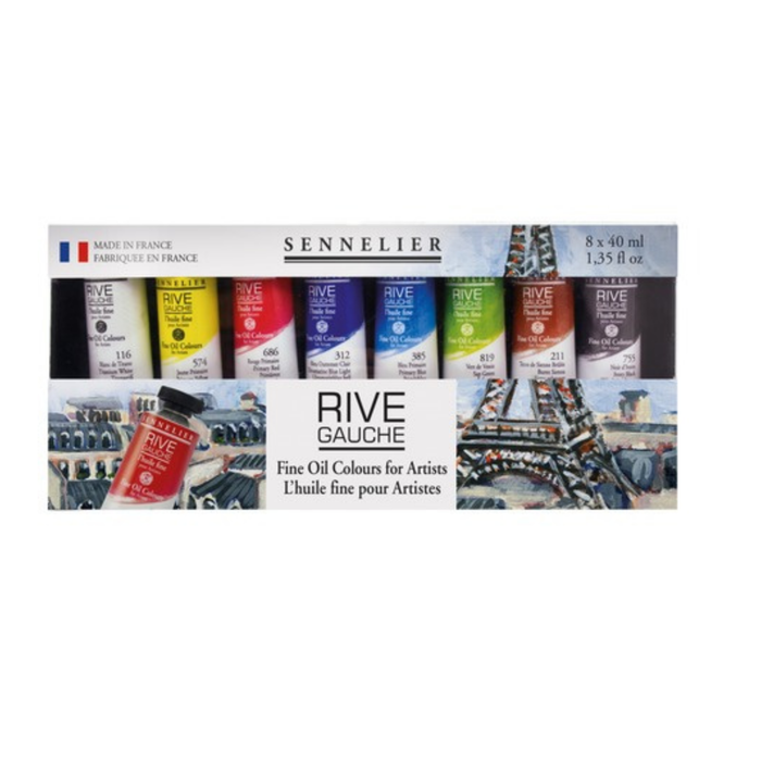 Sennelier Rive Gauche Oil Set 8 x 40ml Tubes