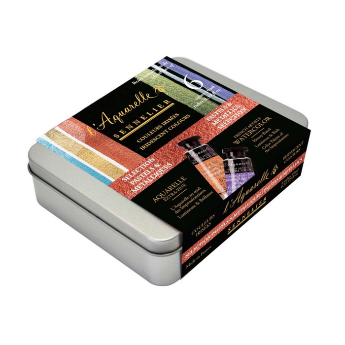 Sennelier Iridescent Watercolour Pastel and Metallic Set