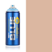 Montana Blue Coffee Creme spray paint can, 400ml, half-can half-colour swatch