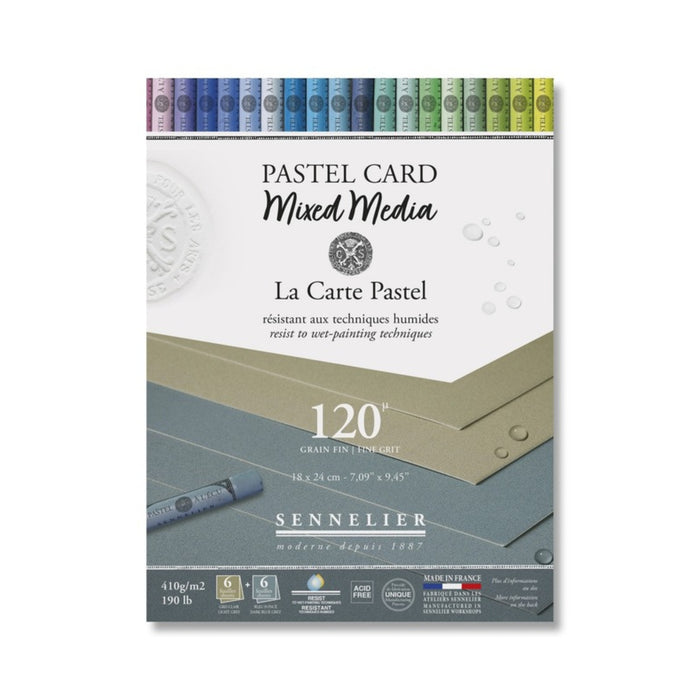 Sennelier La Carte Mixed Media Pastel Pad - Shades of Grey | Graffiti Gallery UK