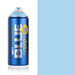 Montana Blue Chilled Blue spray paint can, 400ml, half-can half-colour swatch