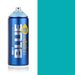 Montana Blue Miami spray paint can, 400ml, half-can half-colour swatch
