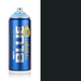 Montana Blue Anthracite spray paint can, 400ml, half-can half-colour swatch