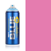 Montana Blue Kirby spray paint can, 400ml, half-can half-colour swatch