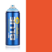 Montana Blue Groove Orange spray paint can, 400ml, half-can half-colour swatch