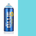Montana Blue Sardinia spray paint can, 400ml, half-can half-colour swatch