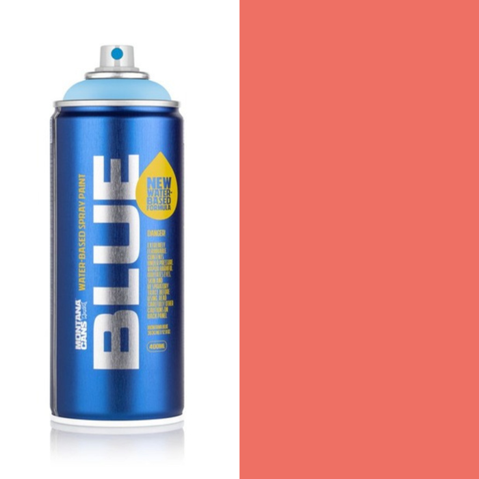 Montana Blue Slushy spray paint can, 400ml, half-can half-colour swatch