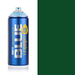 Montana Blue Smaragd Green spray paint can, 400ml, half-can half-colour swatch