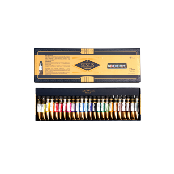 Mijello Mission Gold Watercolour Set 7ml x 24 Colours