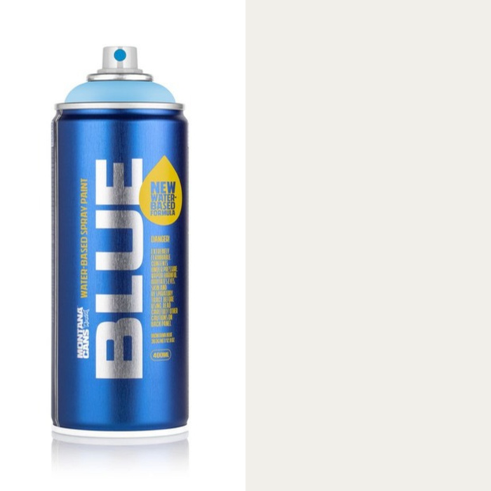 Montana Blue Pebble spray paint can, 400ml, half-can half-colour swatch