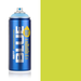 Montana Blue Yellogree spray paint can, 400ml, half-can half-colour swatch