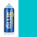 Montana Blue Surf spray paint can, 400ml, half-can half-colour swatch