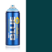 Montana Blue Petrol spray paint can, 400ml, half-can half-colour swatch