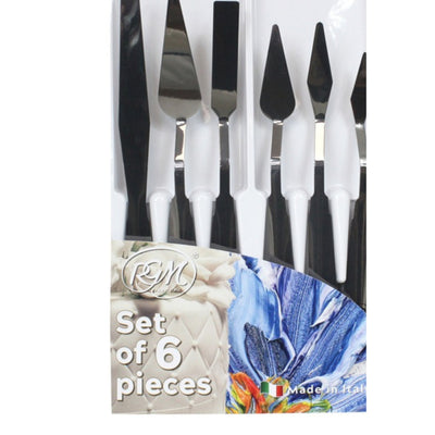 RGM Stainless Steel Palette Knife Set of 6