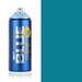 Montana Blue Grotto spray paint can, 400ml, half-can half-colour swatch