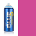 Montana Blue Flirt spray paint can, 400ml, half-can half-colour swatch