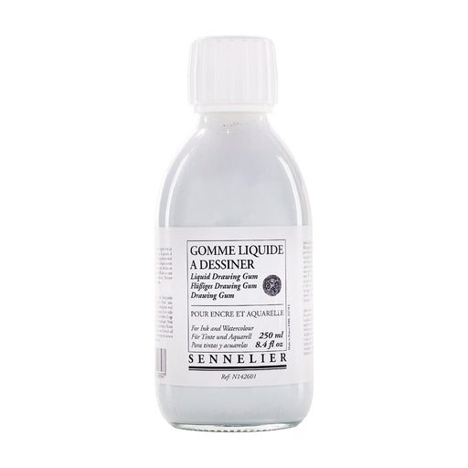 Sennelier L'Aquarelle Masking Liquid Drawing Gum 250ml glass bottle