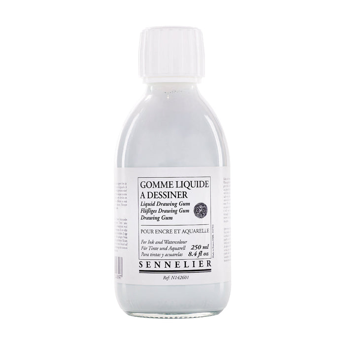 Sennelier L'Aquarelle Masking Liquid Drawing Gum 250ml glass bottle