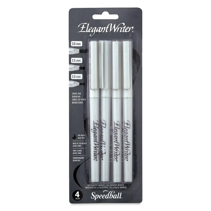 Speedball Elegant Writer 4 Pen Set Black