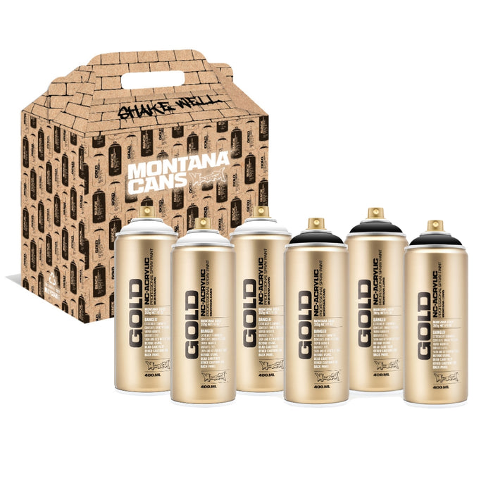Montana Gold Box Set of 6 400ml Black and White