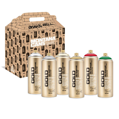 Montana Gold Box Set of 6 400ml Christmas Colours