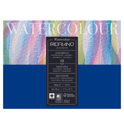 Fabriano Studio Watercolour Block 300gsm Cold Press Paper
