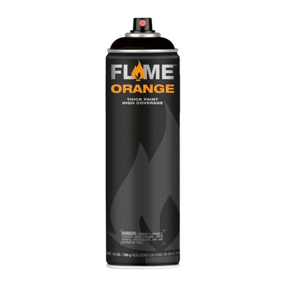 Flame Orange Spray Paint 500ml – Thick Black