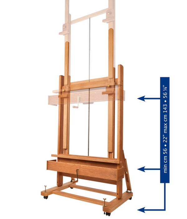 Mabef M/02 Studio Easel – Professional Wooden Artist Easel