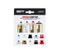 Montana spray paint tryout cap set, assorted nozzle caps for testing spray patterns