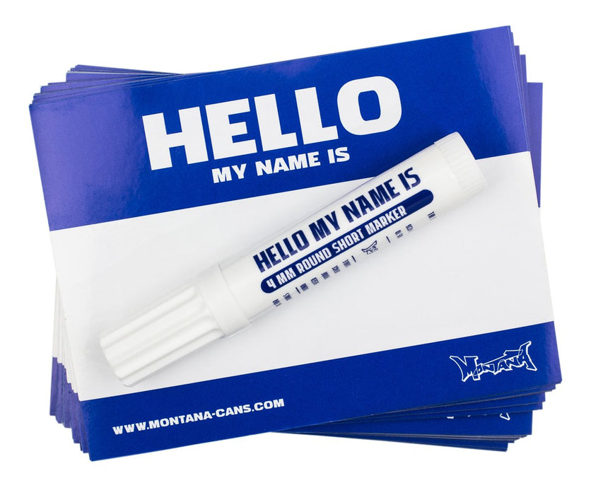 Montana Hello My Name Is Stickers