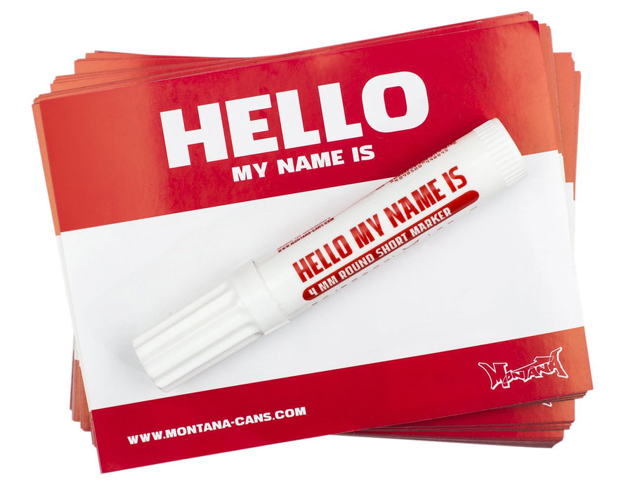 Montana Hello My Name Is Stickers