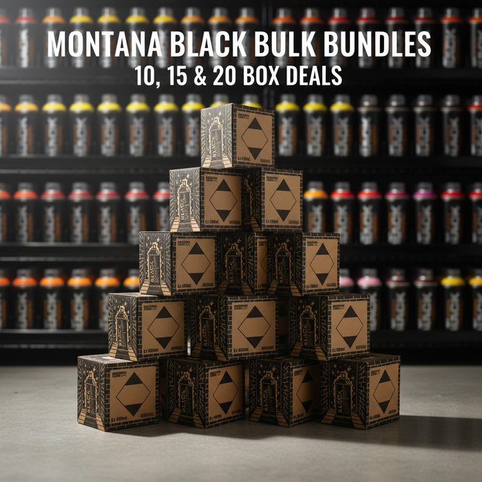 Montana Black 15 Box Colour Set 90 Cans 400ml Spray Paint Bundle UK