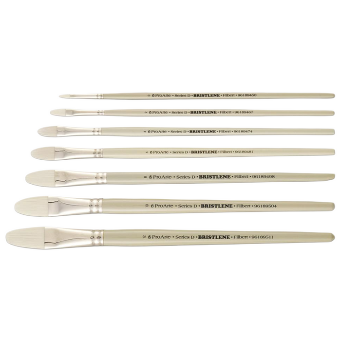 Pro Arte Series D Bristlene Filbert Brushes