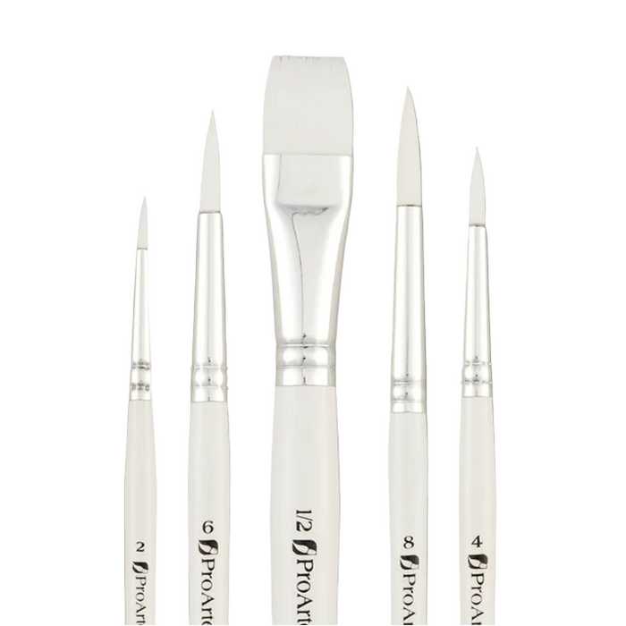 Pro Arte Polar W10 synthetic brush set for watercolour, gouache and acrylic painting