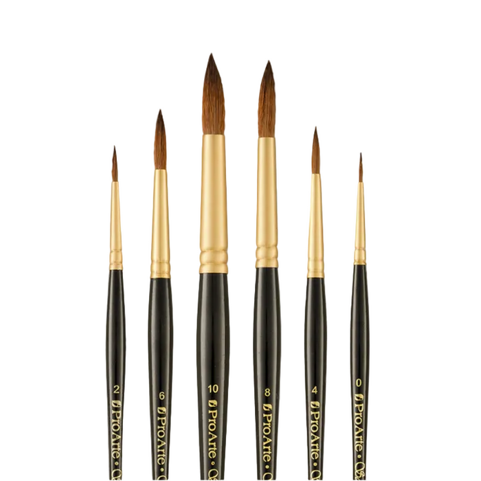 Shop the Pro Arte W15 Sablene Brush Set with wave synthetic brushes for watercolour, gouache and acrylic painting. Fast UK delivery.