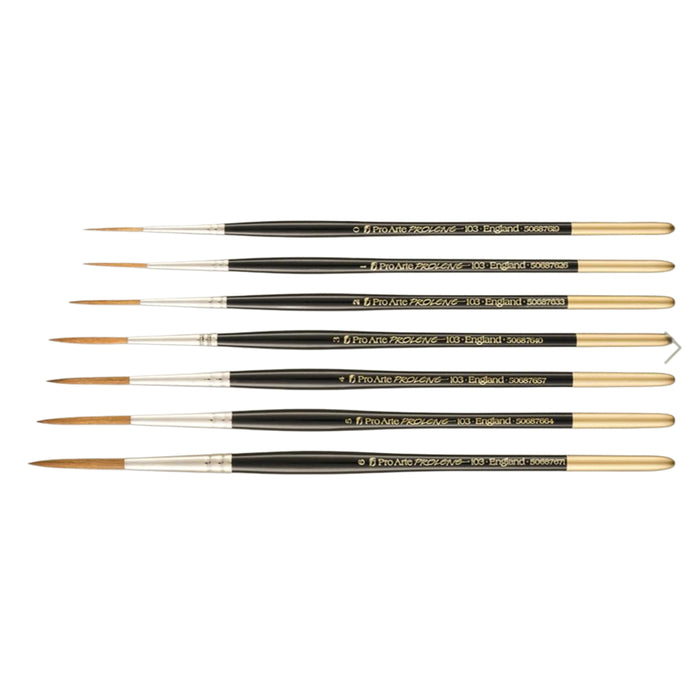 Pro Arte Series 103 Prolene Rigger Brushes