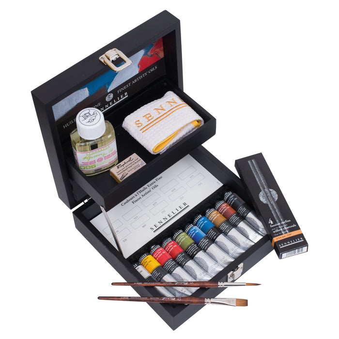 Sennelier Finest Artists’ Oils Wooden Box Set 10 x 21ml