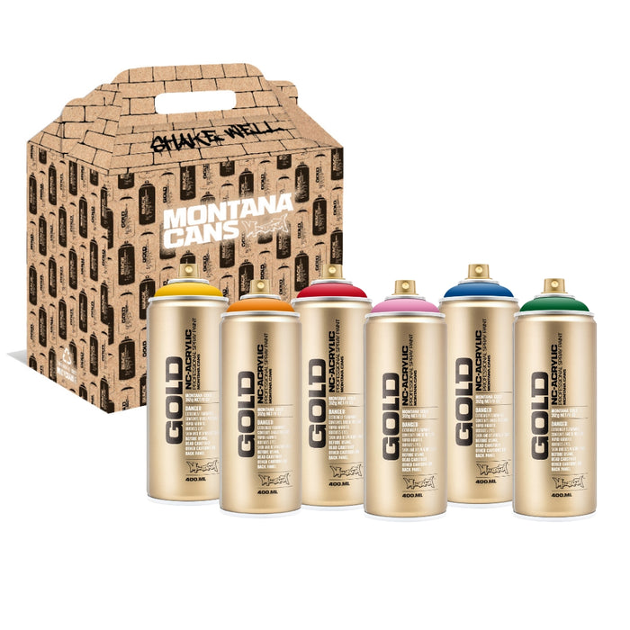 Montana Gold Box Set of 6 400ml Shock Colours