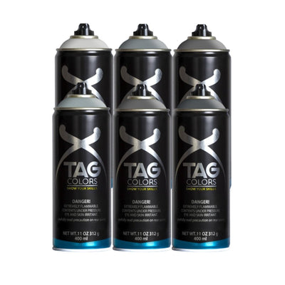 TAG Colors Mixed Greys Pack of 6