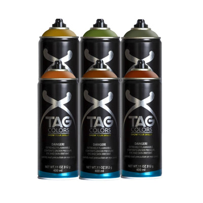 TAG Colors Earth Tones Pack of 6