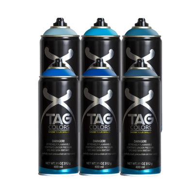 TAG Colors Blue Tones Pack of 6