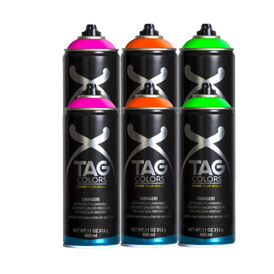 TAG Colors Fluorescent Pack of 6