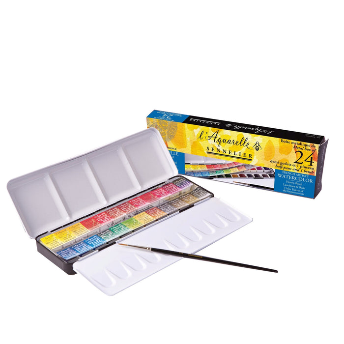 Sennelier Watercolour Metal Box Set - Classic Range